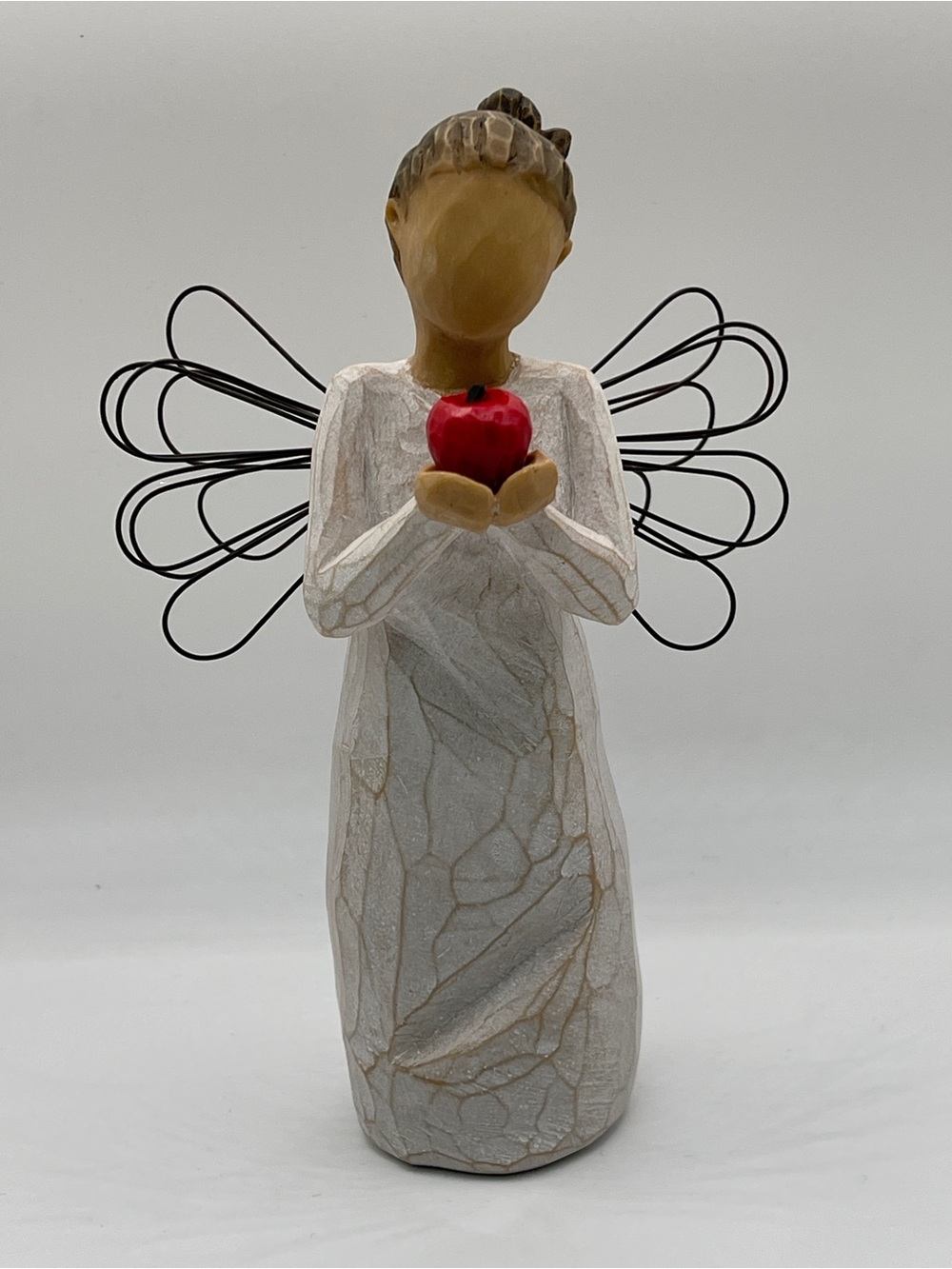 Willow Tree You’re The Best White Angel Figurine Holding Red Heart